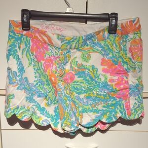 Lilly Pulitzer Multicolor Scalloped Shorts